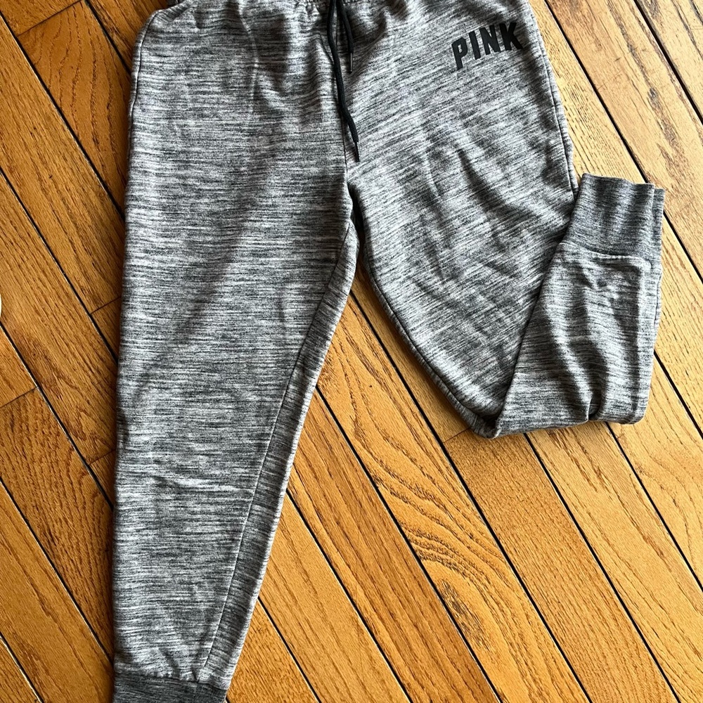 PINK Victoria's Secret Gray Jogger Pants - Picture 3 of 3